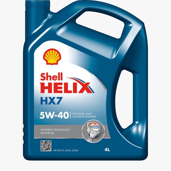Моторное масло Helix HX7, 5W-40, 4л, SHELL, 550040341