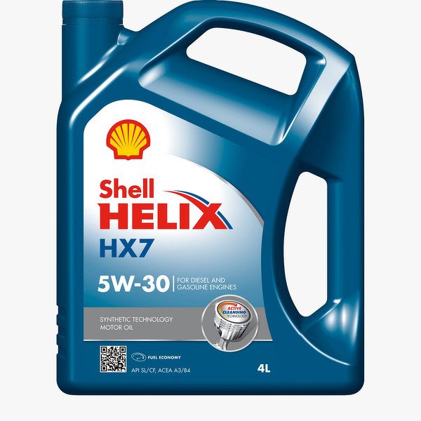 Моторное масло Helix HX7, 5W-30, 4л, SHELL, 550040304