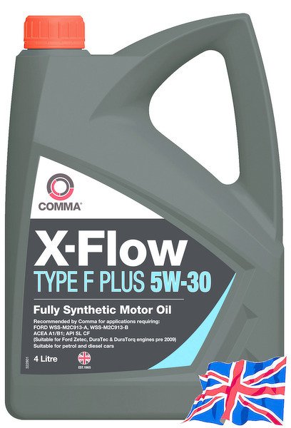 Моторное масло COMMA 5W30 X-FLOW TYPE F PLUS, 4л, XFFP4L