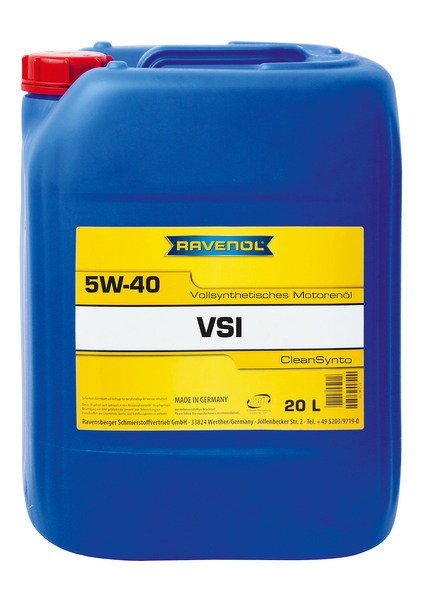 Моторное масло RAVENOL VSI, 5W-40, 20 л, 4014835765429