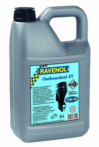 Моторное масло RAVENOL Outboardoel 4T, 15W-40, 5 л, 4014835634459