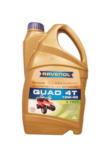 Моторное масло RAVENOL Quad 4T, 10W-40, 4л, 4014835771192