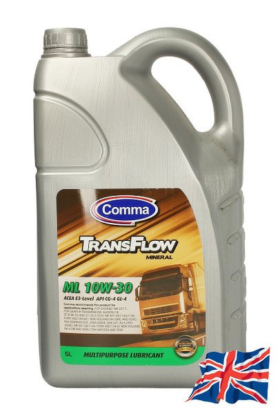 Моторное масло COMMA 10W30 TRANSFLOW ML, 5л, TFML5L