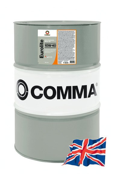 Моторное масло COMMA 10W40 EUROLITE, 199л, EUL199L