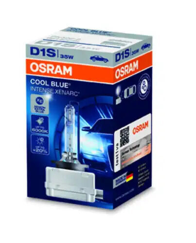 66140CBI_лампа XENARC COOL BLUE INTENSE! 1шт. (D1S) 85V 35W PK32d-2 цвет. темп. 6000К