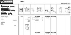 Поршень двс без колец opel 1.6i 16v x16xe/l =79 1.2x1.5x2.5 std 95