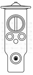Клапан расш. кондиционера (ТРВ) для а/м Opel Astra H (04-) 1.6i/1.8i