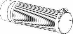 Ремкомплект гофра (нерж) с фланцами и с хомутом