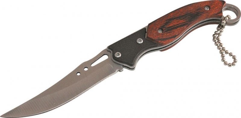 Нож туристический Следопыт, деревянная ручка, дл. клинка 70 мм, PFPK12