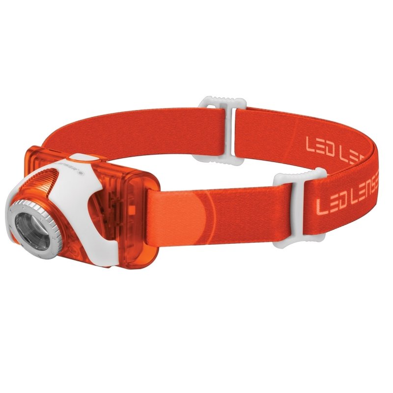 Фонарь налобный LED Lenser SEO3 оранжевый, 6104