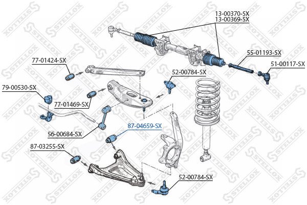 Сайлентблок рычага зад. Renault Espace all 91-96/R25 all 88-93