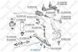 Сайлентблок нижн. рычага наружн. Honda Prelude BB 91-01