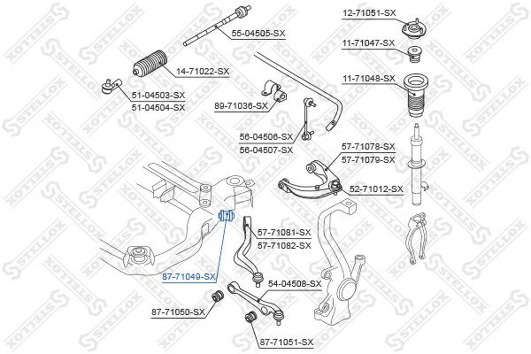 Сайлентблок нижн. рычага зад. Mazda 6 GG/GY all 02>