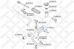 Сайлентблок рычага зад. Nissan Almera N16 00>