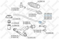 Втулка стабилизатора переднего центральная d16 Mitsubishi Carisma DA1A-DA5A 97-99