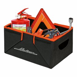 Органайзер в багажник, складной 36*18,5*26 см (17л), черный/оранжевый