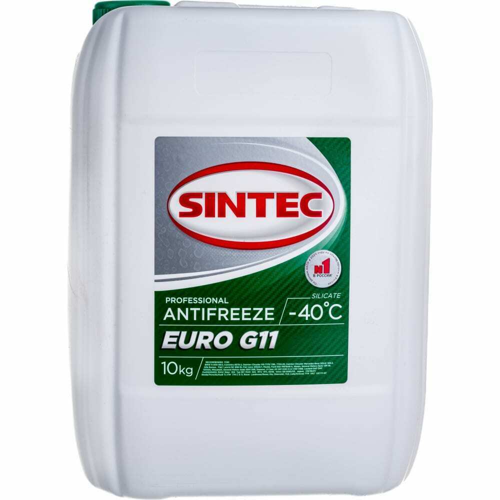 Антифриз Sintec Euro G11 green -40 10кг