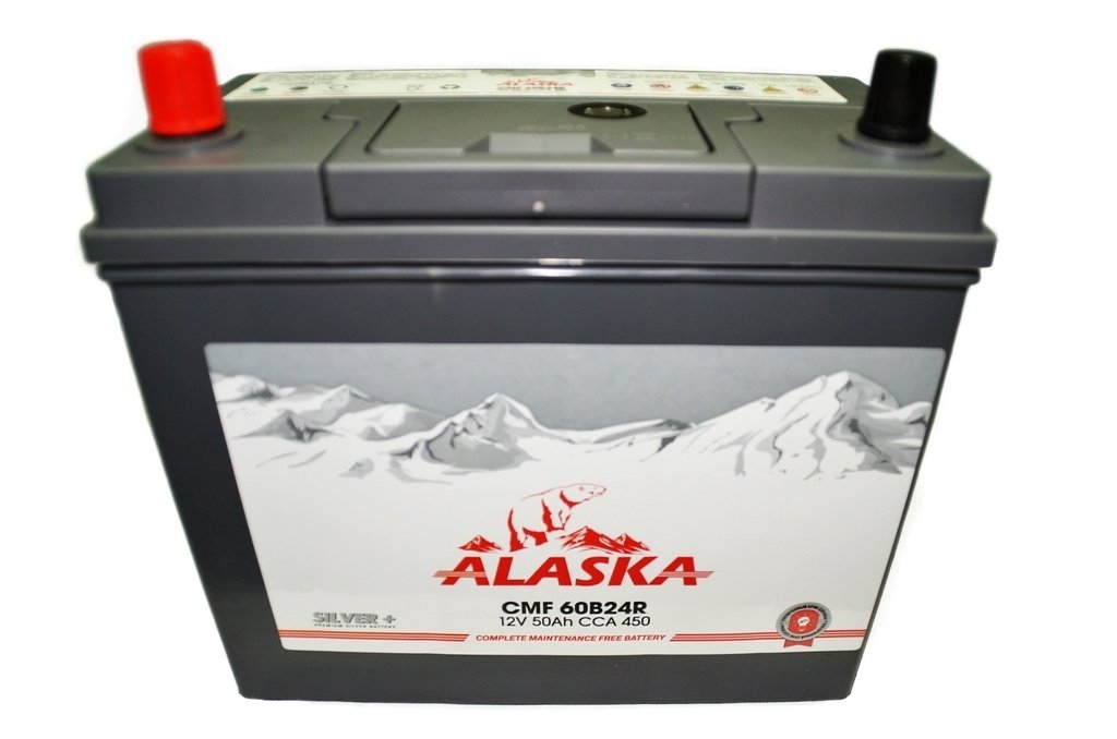 Аккумулятор alaska cmf 50 r 60b24 silver+