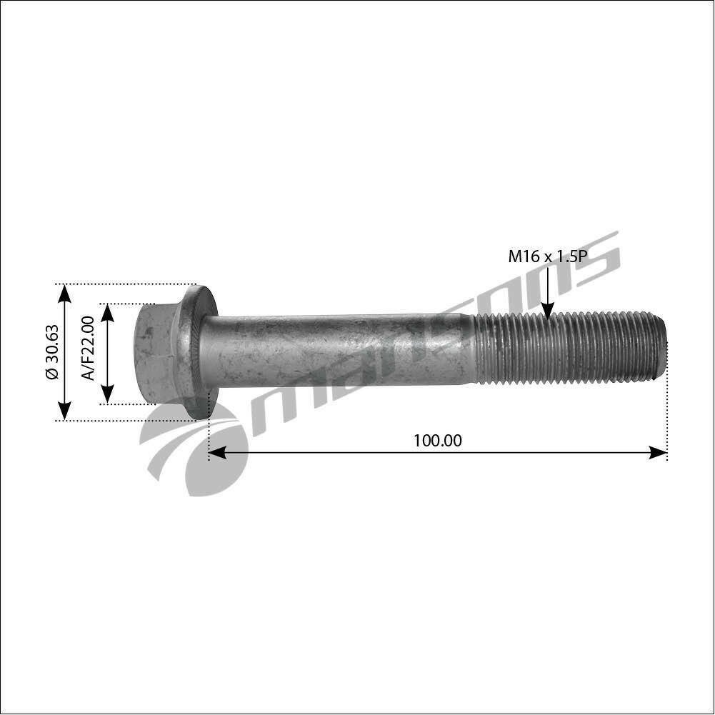 БОЛТ М16x100x1,5 КРОНШТЕЙНА КАБИНЫ MAN TG-A (10.9) 400556 MANSONS