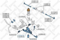 Рычаг левый Renault Clio all <98