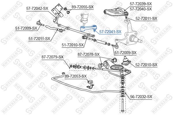 Сошка рулевая Mitsubishi L200 K05T/K1#T 86-95