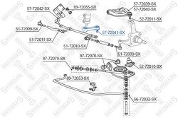 Сошка рулевая Mitsubishi L200 K05T/K1#T 86-95