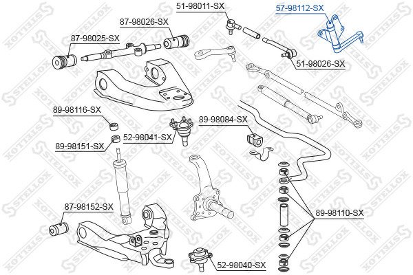 Рычаг маятниковый Toyota Hi-Lux LN166 4WD 97>