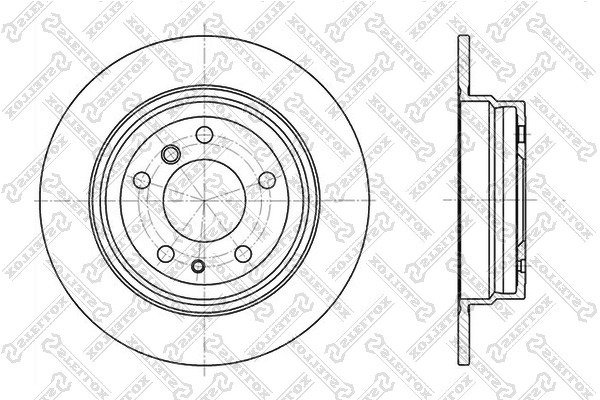 Диск тормозной задний BMW E34 2.0-3.5 M20-M30/M43-M60 87>