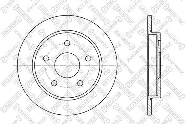 Диск тормозной задний Ford Scorpio 2.0-2.5D/TD 85-94