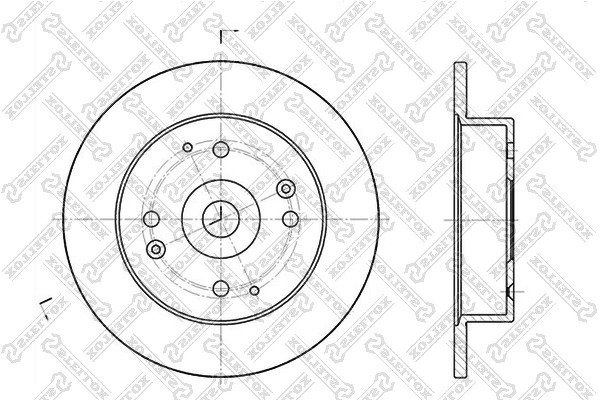 Диск тормозной заднийHonda Accord/Civic, Rover 600 1.8-2.3 90>