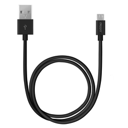 Дата-кабель USB -micro USB, 1.2м., черный, Deppa