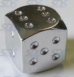 Колпачки на вентиль KNV 014-1 Куб серебряные 4 шт.