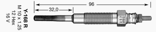 Свеча накаливания, NGK, 2162