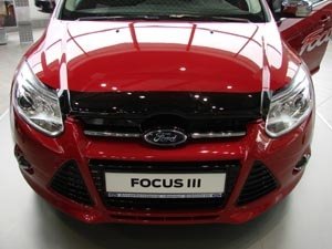 Дефлектор капота Ford Focus (2011-2015) (темный), SFOFO31112