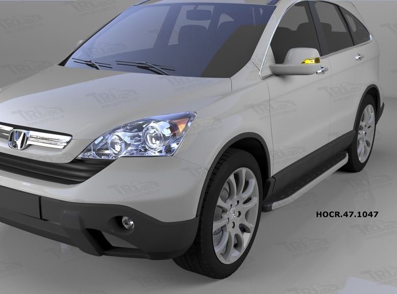 Пороги алюминиевые (Alyans) Honda (Хонда) CR-V (2007-2012), HOCR471047