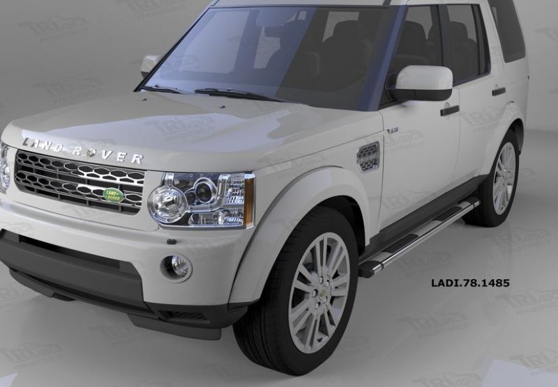 Пороги алюминиевые (Emerald silver ) Land Rover Discovery 4 (2010-)/Discovery 3 (2008-2010), LADI781