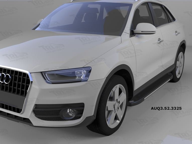 Пороги алюминиевые (Onyx) Audi (Ауди) Q3 (2011-), AUQ3523325