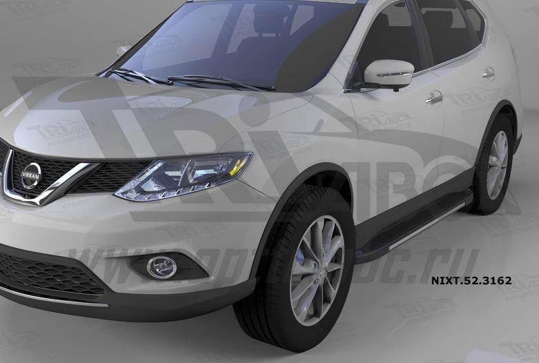 Пороги алюминиевые (Onyx) Nissan X-Trail (2014-), NIXT523162