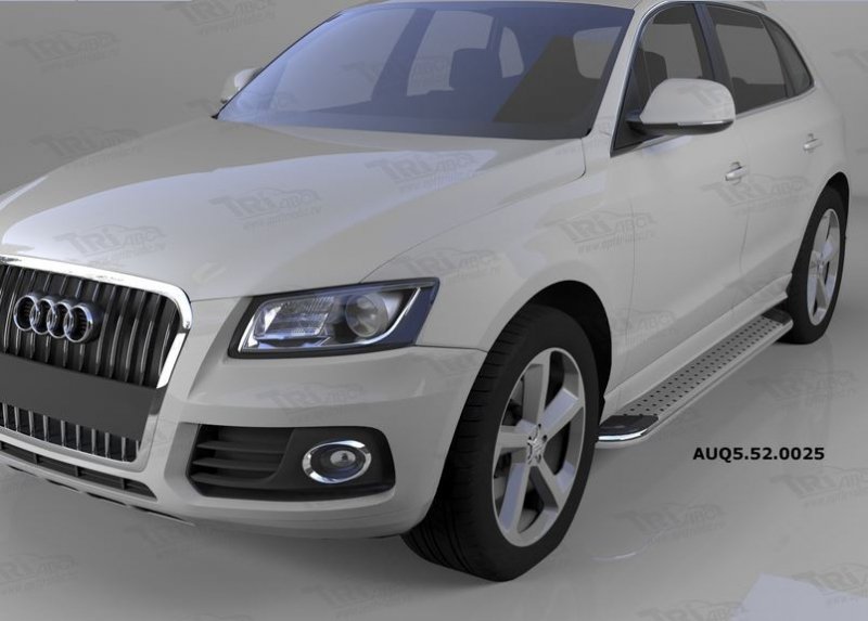 Пороги алюминиевые (Opal) Audi (Ауди) Q5 (2009-), AUQ5560025