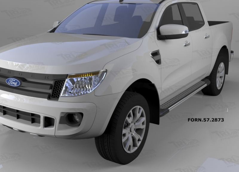 Пороги алюминиевые (Topaz) Ford Ranger (2012-), FORN572873