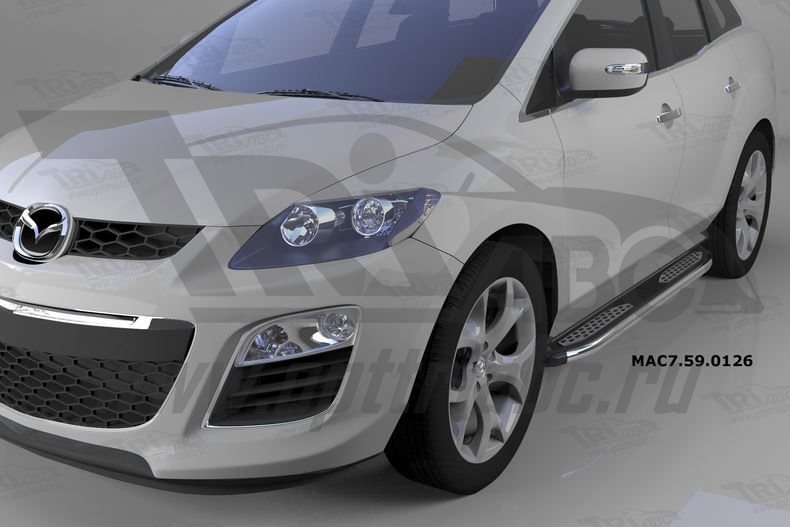 Пороги алюминиевые (Zirkon) Mazda (Мазда) CX7 (2011-), MAC7590126