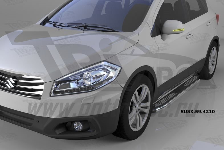 Пороги алюминиевые (Zirkon) Suzuki Sх4 (2014-), SUSX594210