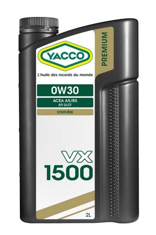 Масло моторное YACCO VX 1500 синт. 0W30,SL/CF (2 л)