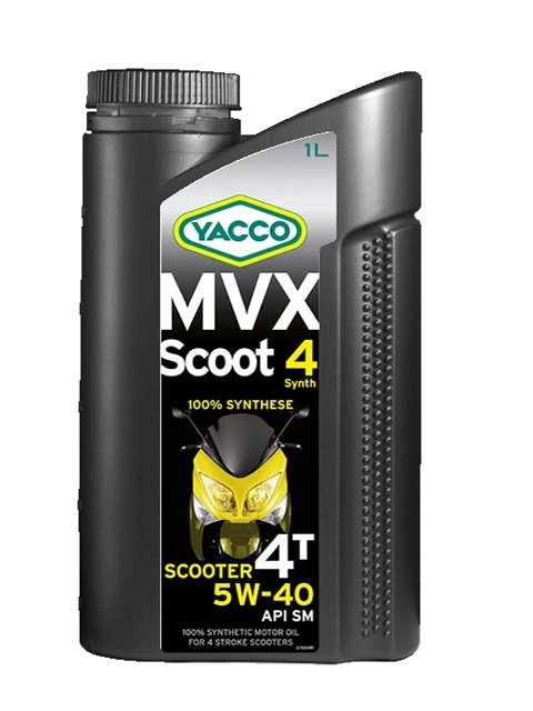 Масло для 4-тактных скутеров YACCO MVX SCOOT 4 SYNTH синт. 5W40,SM (1 л)