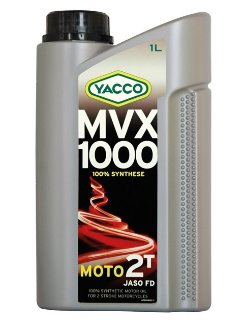 Масло для 2-тактных двигателей YACCO MVX 1000 2T синт. ,TC (1 л)