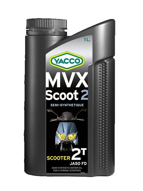 Масло для 2-тактных двигателей скутеров YACCO MVX SCOOT 2 п/синт. ,TC (1 л)