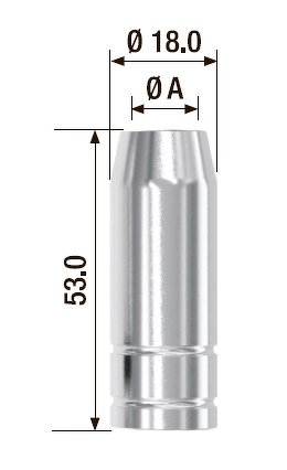 Газовое сопло D 12.0 мм FB 150 (5 шт.)