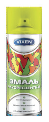 Краска-спрей vixen vx-54004 эмаль флуоресцентная желтая 520мл (12шт/уп)