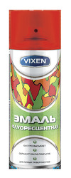 Краска-спрей vixen vx-54001 эмаль флуоресцентная красная 520мл (12шт/уп)