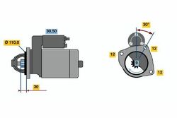 Стартер IF (R) 12V 3.0kW 3kW z9 CR D110 CASE IH, FIAT, IVECO, LANCIA, UNIC-SIMCA